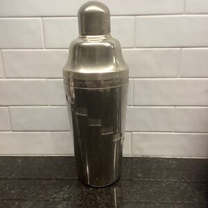 Silver Plated "Tells You How" Dial A Drink Cocktail Shaker